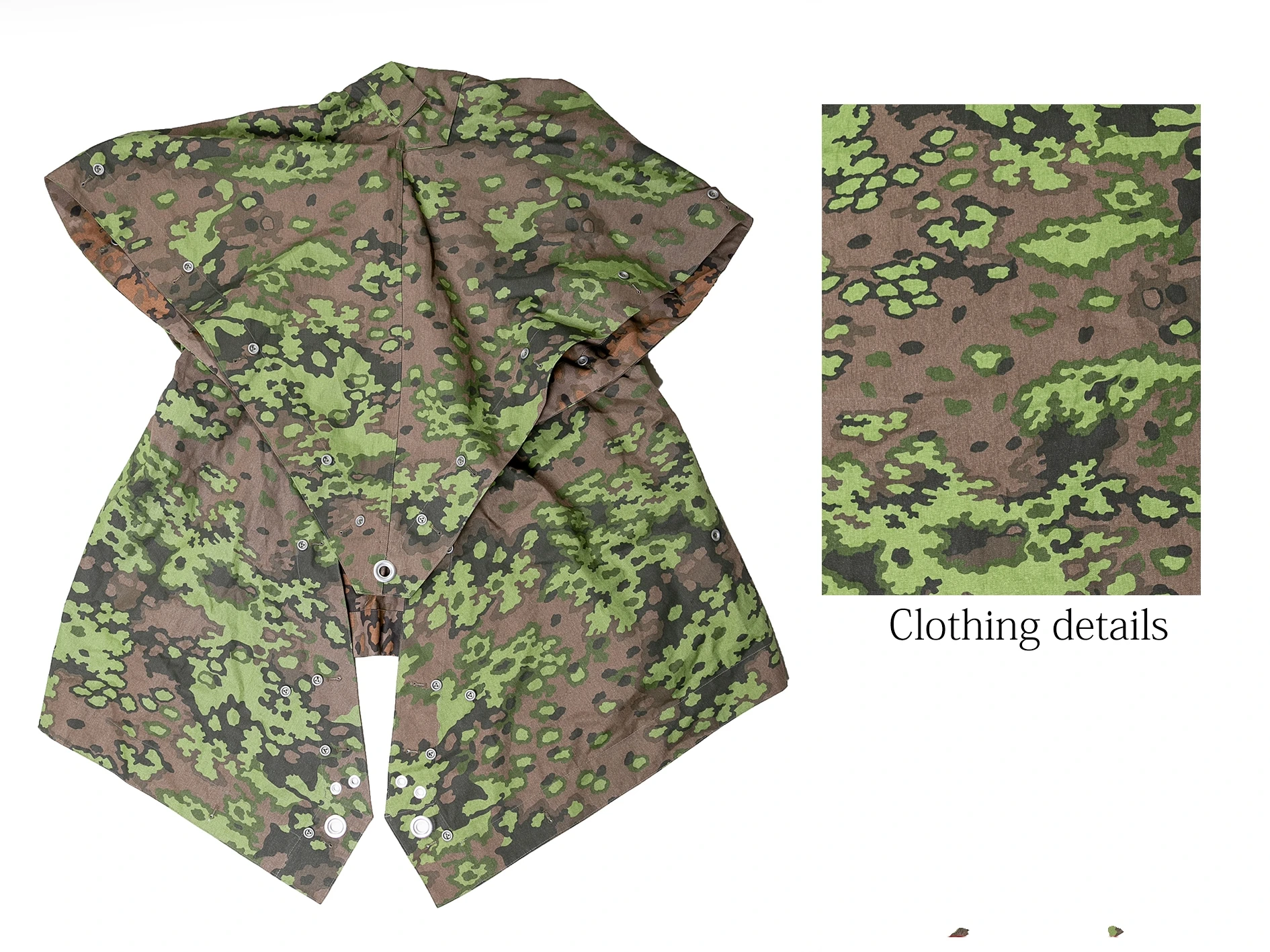 .SET WW2 WWII GERMAN Military Combat KNAPSACK EQUIPMENT ( OAKLEAF A CAMO camouflage REVERSIBLE TENT )