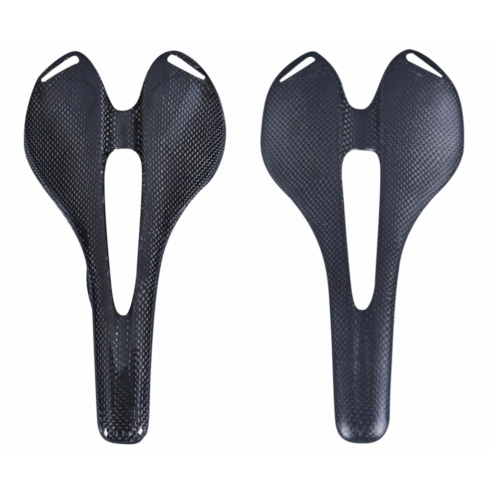 

Ultralight Full 3K Carbon Fiber Bicycle Saddle Mountain MTB Road Bike Seat Bike Racing Cushion Cycling Parts 270*143mm