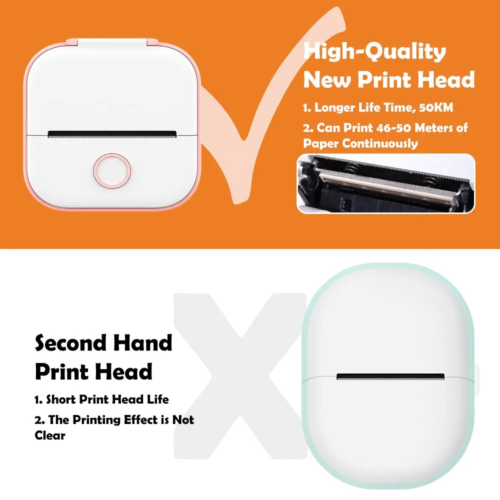 Phomemo T02 Impressora Térmica Portátil Mini Impressora Impressão Térmica Etiqueta do Bolso Máquina de Etiquetas Vários Papel Dropshipping - Imagem 5