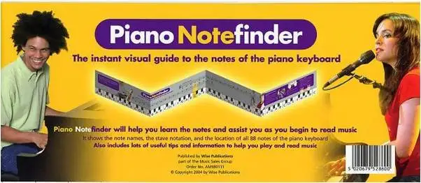 MusicSales AM980111 - PIANO NOTEFINDER VISUAL KEYBOARD GUIDE PF CHART | Канцтовары для офиса и дома