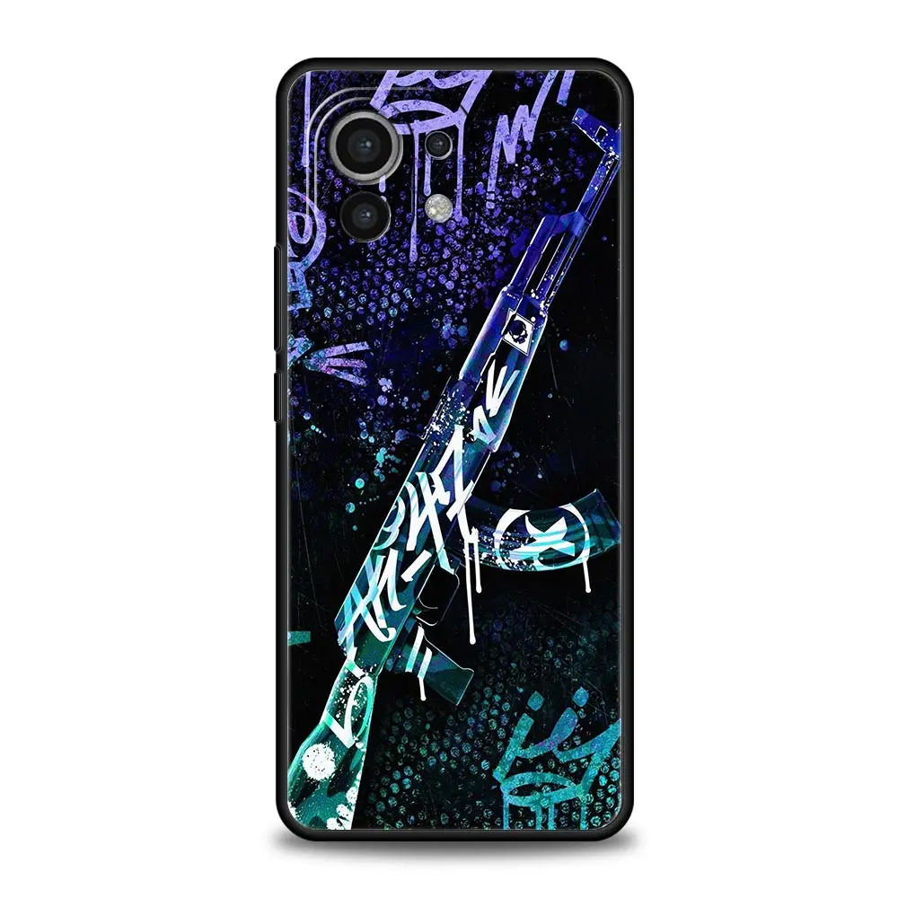 Cool Cartoon Gun Soft TPU Phone Case Cover