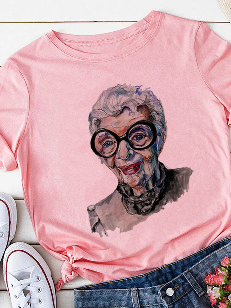 Yellow T-shirt Women Summer Print Lady Casual T Shirt Tops Harajuku Streetwear Short Sleeve Tshirt,Drop Ship