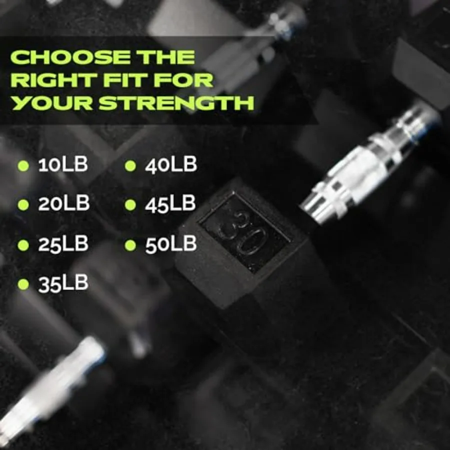 Rubber Coated Dumbbells - No Roll Design Easy-Grip Steel Knurled Handle, Weights Dumbbells Set for Strength Training - Ideal Wei