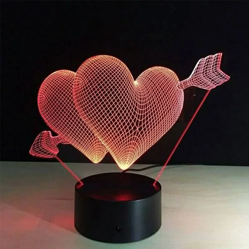 50+ 3D Illusion Acrylic 3D Lamp LED Night Light Vector PDF DXF JPG for CNC Laser Cutting Engraving wood pellet machine