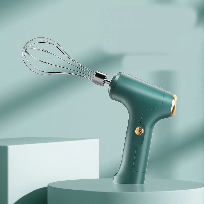 Tragbarer elektrischer Schneebesen, Lebensmittelmixer, USB-aufladbar, kabelloser Hand-Schneebesen, Milchschaum-Sahne-Kuchen-Maker, Küchenzubehör_voghion.com