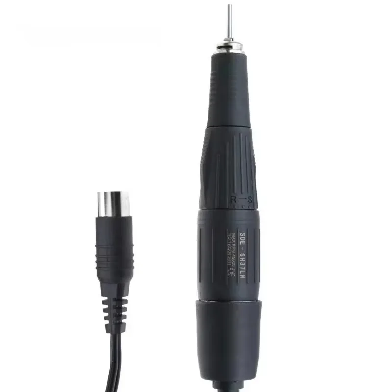 강력한 45000RPM 마라톤 핸들 마이크로모터 네일 아트 장비 네일 드릴 폴리싱 핸드피스 2.35mm SDE-H37LN 네일 도구