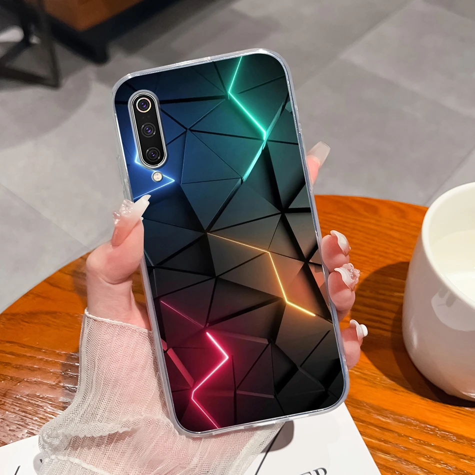 Gradient Color Clear Back Cover Soft Slim Phone Case Housing
