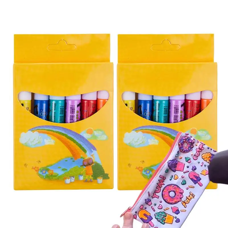 

Popcorn Colors Pens Puffy 3D Art Safe Pen Magical Popcorn Pen Funny Color Drawing Pens For Magical Popcorn Color Paint Greeting