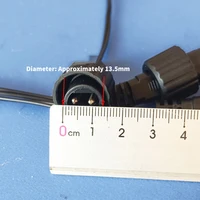 Connecteur LED 2 broches avec fil de 25 cm pour guirlandes solaires 1A 0,25 mm² IP65 Câble d'extension étanche pour panneau solaire 5