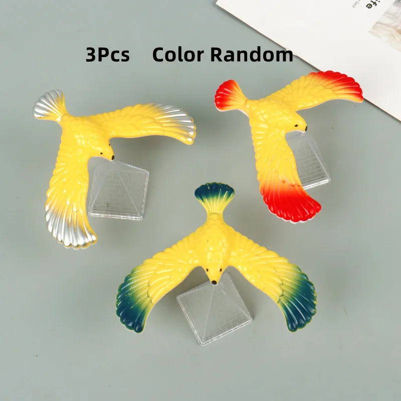 3Pcs/Set High Quality Novelty Amazing Balance Eagle Bird  Magic Maintain Balance Home Office Fun Learning Gag Toy for Kid Gift