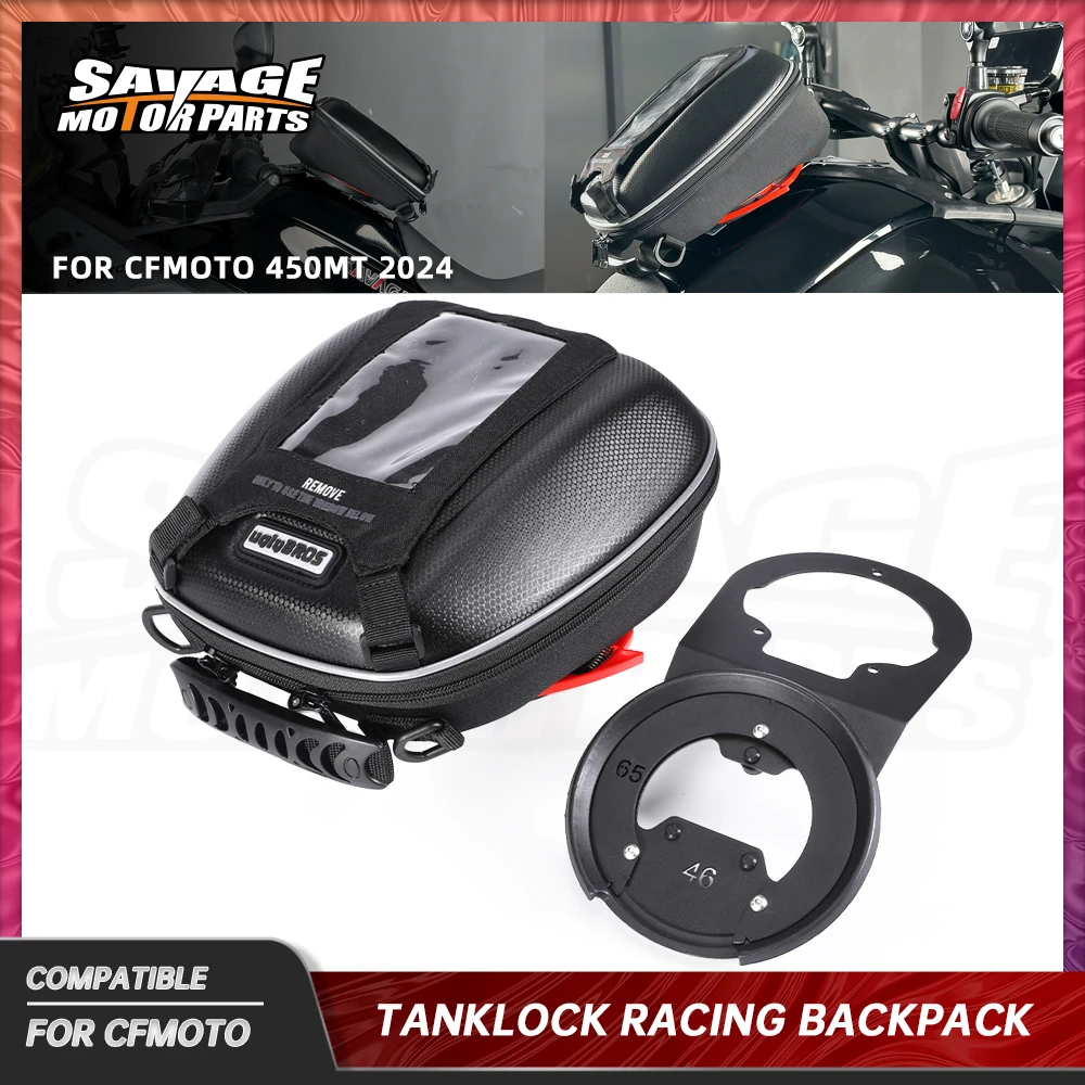 

Motorcycle Tank Bag For CFMOTO 450MT 2024 Navigation Tanklock Bag Waterproof Backpack Racing Luggage Accessories CF-MOTO 450 MT
