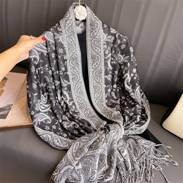 Écharpe Hijab Pashmina Longue Châle Musulman – Image 7