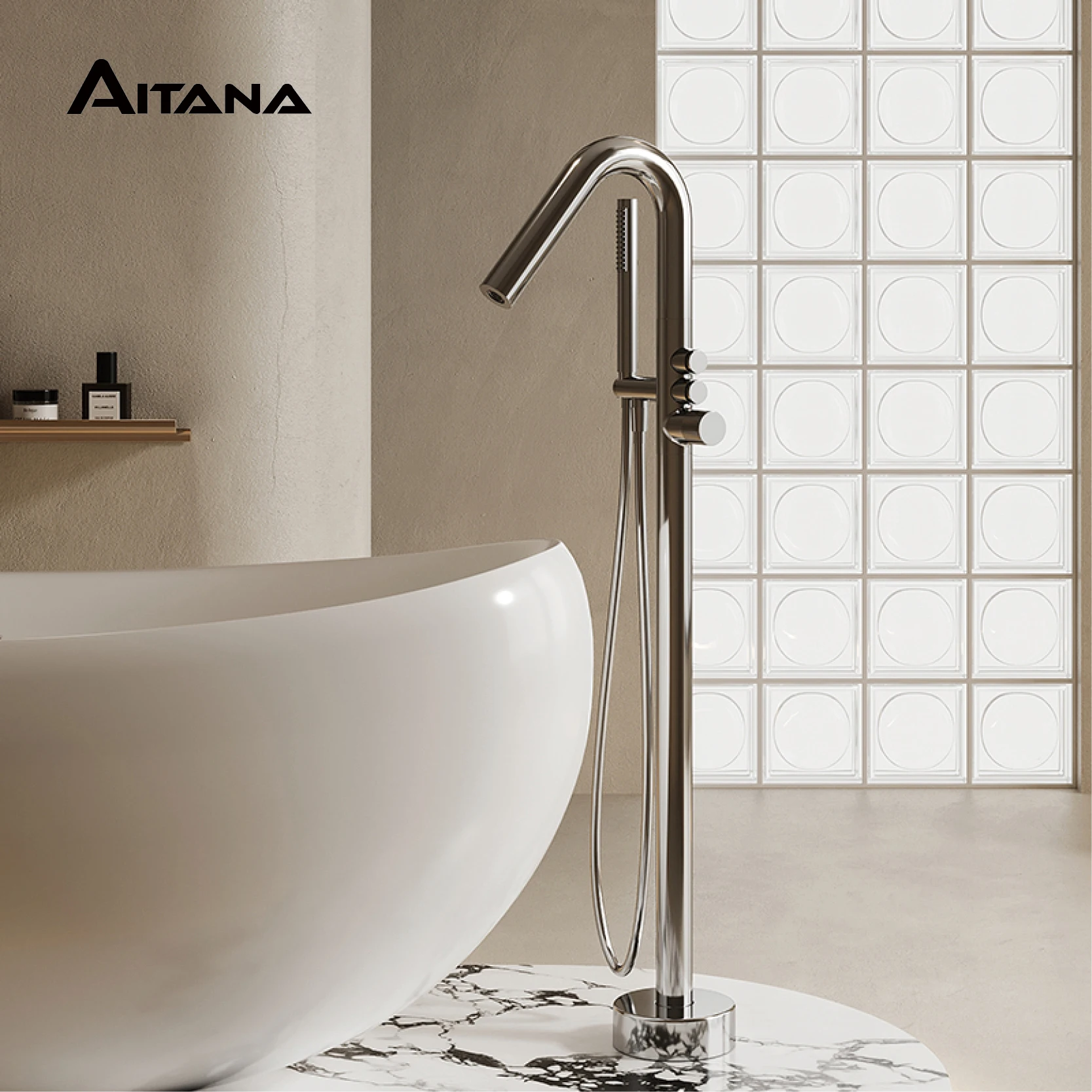 Luxury Gold Bathtub Faucet 1