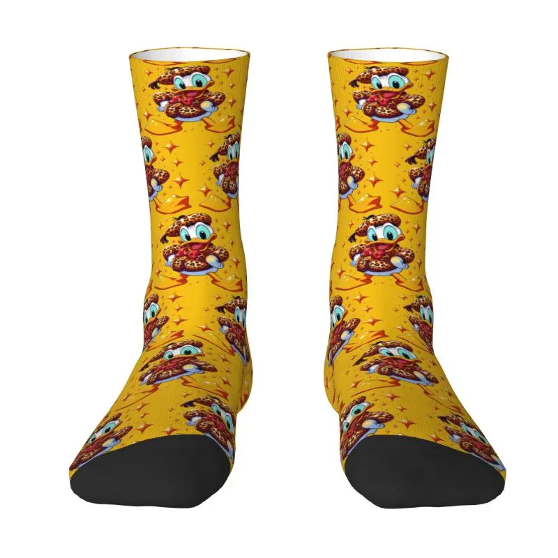 

Funny Mens Disney Cartoon Donald Duck Dress Socks Unisex Warm Comfortable 3D Printed Crew Socks