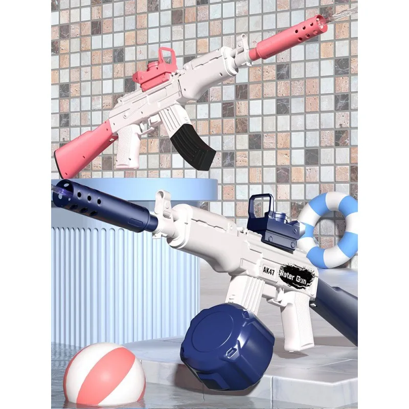 Summer Children's Outdoor Water Battle AK Electric Toy Gun Playing in Water Parent Child Swimming Pool Interactive Gift 2