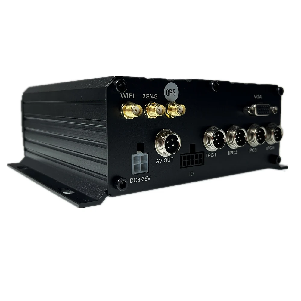H.265 스마트 NVR 4채널 MDVR 4G GPS 와이파이 옵션 차량 버스 트럭 MNVR