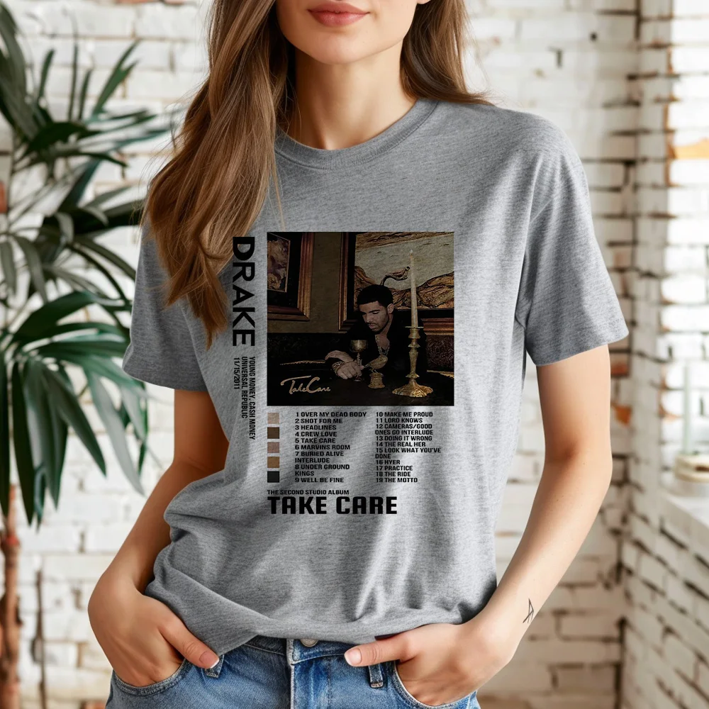 

Drake Tee women harajuku streetwear comic Tee female anime 2000s clothing