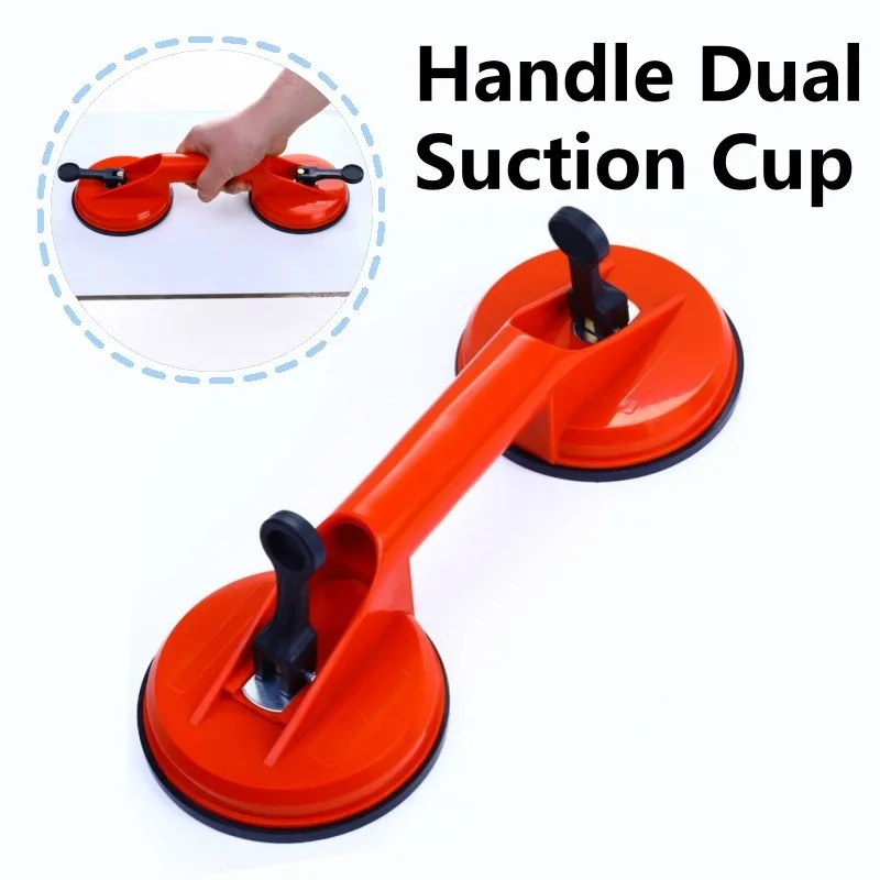 Vacuum suction cup Vacuum sucker Glass suction cup handle Handle Dual Suction Cup Handle Puller Removers for Glass Ceramic Tile Floor Extractor Repair Tool Multi-function Dent Puller