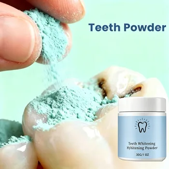 Nuova Polvere Sbiancante per Denti 2026, Pulizia Profonda Naturale, Rimuove Macchie di Tabacco e Caffè, Alito Fresco alla Menta, Cura Dentale per Tutti