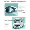 1 Set Professtional Swimming Goggles Cap Waterproof  Anti-fog Swimming Eyewear Silicone Cap Men Women HD Anti-UV Glasses 4