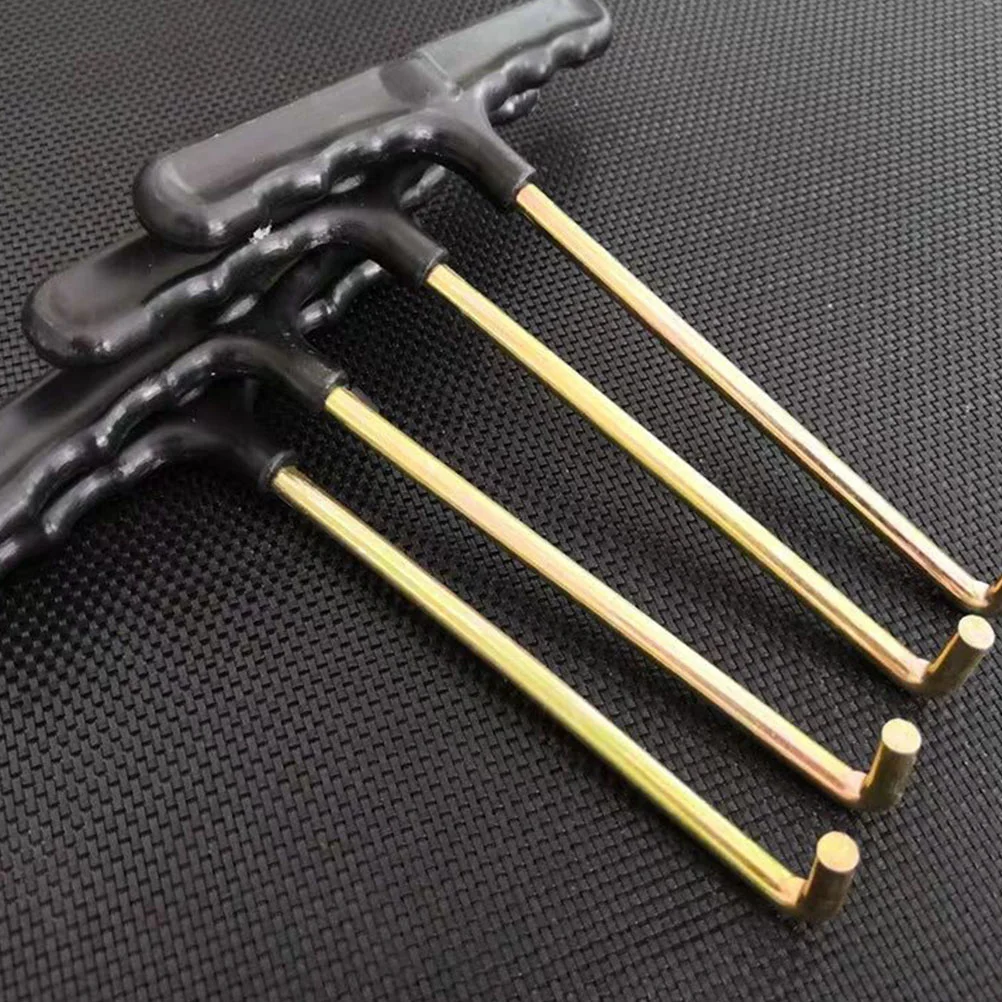 Shoelace Tightener Durable Shoelace Puller T shaped Tools 5pcs Portable Supplies Ice Hockey Field Hockey Team