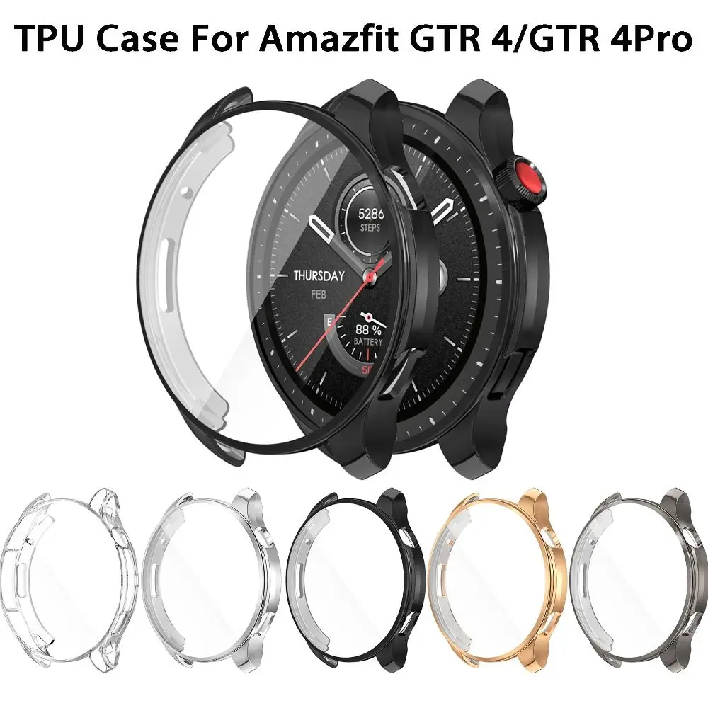 GTR 4 Watch Cases Accessories Compatible with Amazfit GTR 4 Screen Watch  Case Protector Scratched Resistant Rugged Protective Case for Amazfit GTR 4