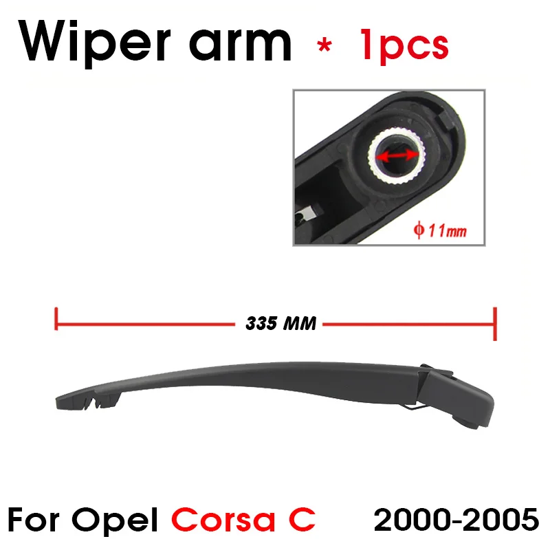 Auto Rear Windshield Wiper Blade Arm Set for Opel Corsa C 2000-2006 410mm  Meriva 2003-2010 Combo C Tour 2001-2011 Vauxhall Corsa 2000-2006 OE1273391,  OE9114678 - China Opel Meriva Rear Wiper Arm Set