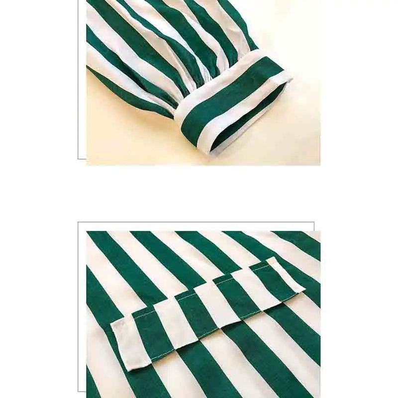 Korean Oversized Women Clothing Striped Shirt Spring Autumn New Fashion Youth Chic Pretty Loose Long Sleeve Basic Casual Blouse