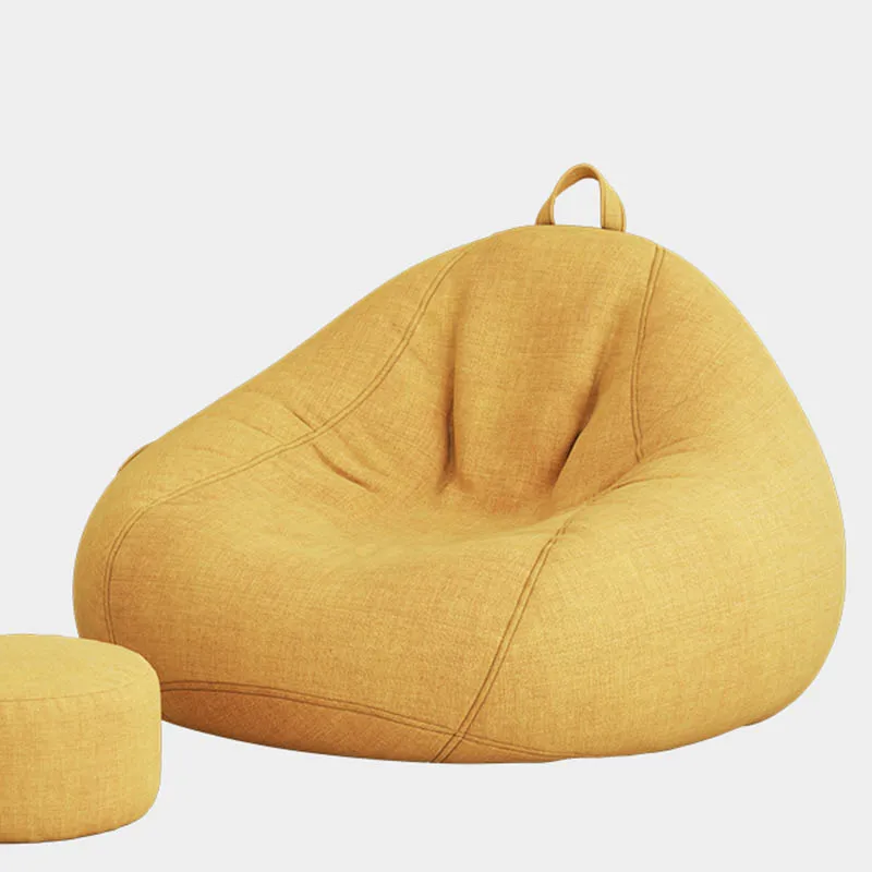 구름 팩토리 빈 백 소파, 노란색 디자이너, 야외 미니멀리스트 미니 소파, 인체공학적 원단 소파, 침실 가구
