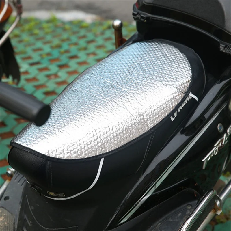 Tanie Motocykl ochrony przeciwsłonecznej ciepła poduszka izolacyjna gąbka bąbelkowa anty-gorąca pokrywa