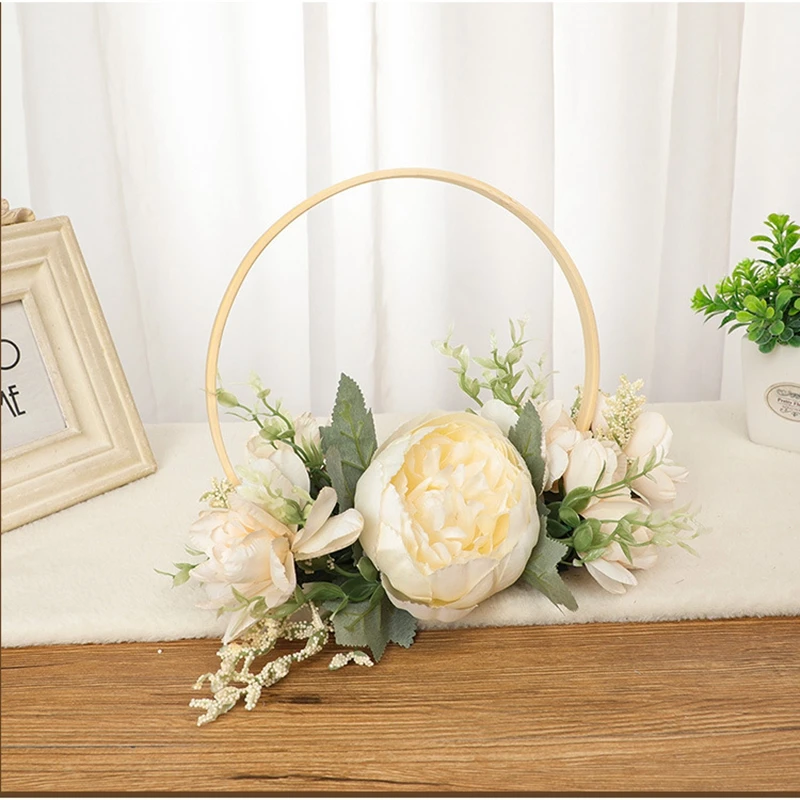 Whtiney Wedding Collection 8Colours Bridesmaid Bouquet Hand Hold Wreath for Bridesmaid and Flowers Girl ramos para quincea&ntilde;eras