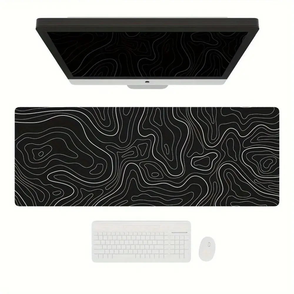 전문 게임용 지형형 게임용 마우스 패드 미끄럼 방지 내마모성 키보드 패드 컴퓨터 키보드 매트 컴퓨터 책상