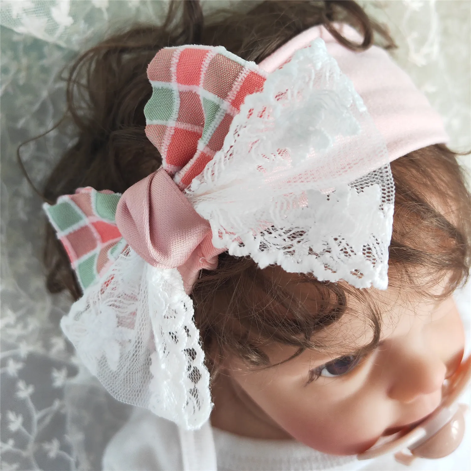 Ensemble 2 pièces bandeau et chaussettes pour bébé fille