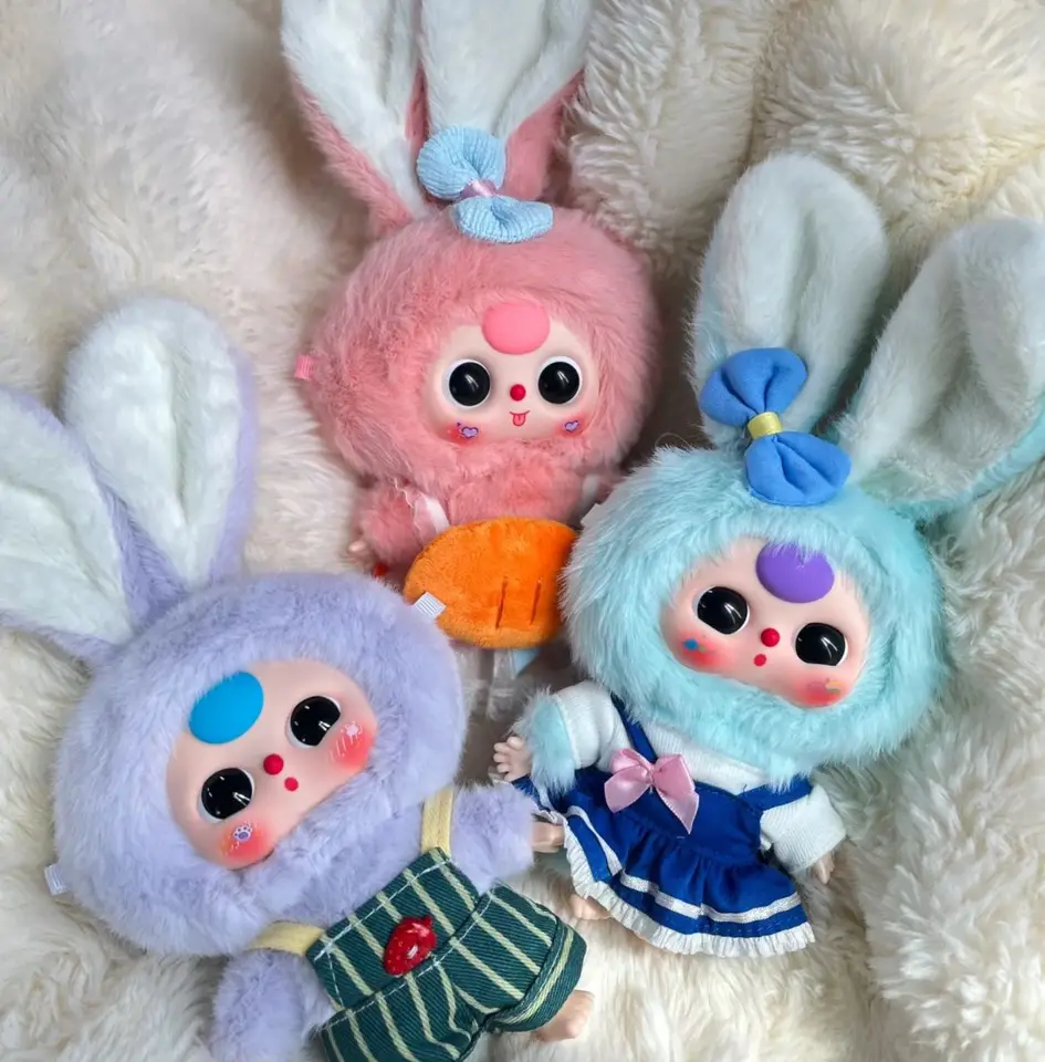 Genuine Baby Three Macaron Little Rabbit Series Blind Box Trendy