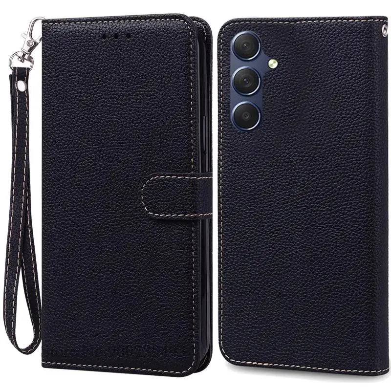 Leather Wallet Phone Case - Durable TPU Protective Cover