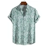 Leopard Hawaiian Sexy Floral Male Camisa Slim Fit Short Sleeve Party Beach Casual Men's Shirts For Man Clothing Social Retro 4