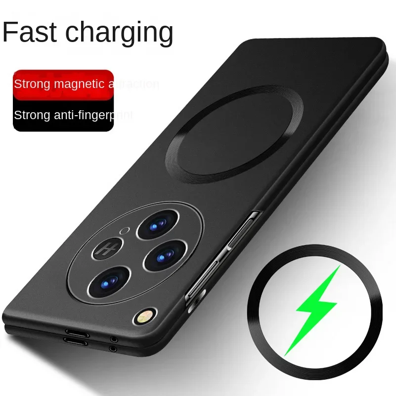 Ultra-Thin Magnetic Wireless Charger Phone Case with Camera Protection