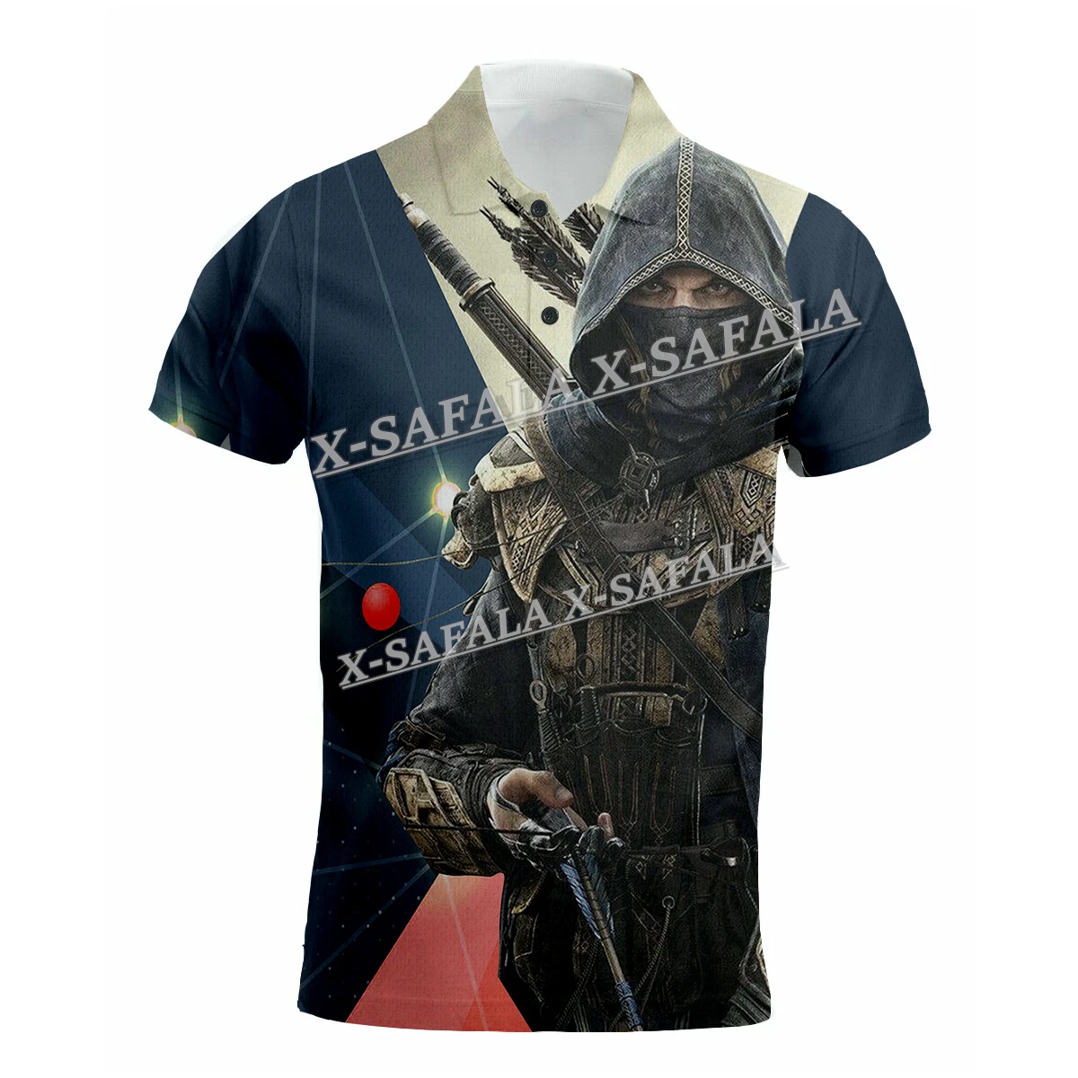 Tiro Con L'Arco Giocatore Freccia Bersaglio Personalizzato Polo Maniche Uomo Overshirt Casual Nuova Moda Estiva Abbigliamento Tute