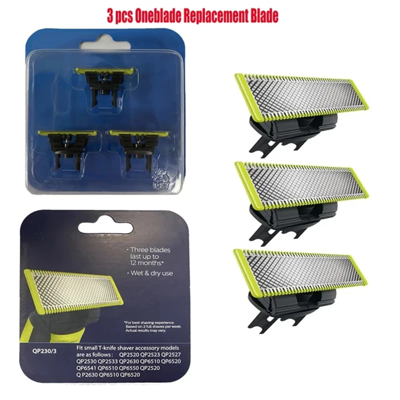 Сменное лезвие KVIFO для OneBlade 3/4/5 Combo, пластик + металлический материал для мужской бритвы