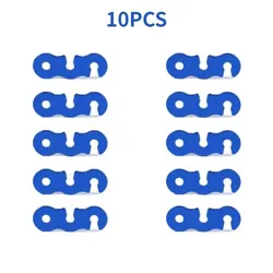 10-Piece Adjustable Tent Cord Tensioner Kit (Blue 10Pcs)