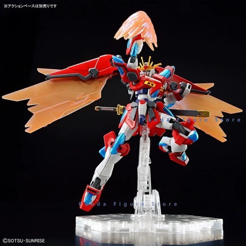 재고 반다이 HG 1/144 빌드 버닝 건담 메타버스 액션 피규어, GUNPLA 소년 장난감, 메카 모델 선물 조립 키트