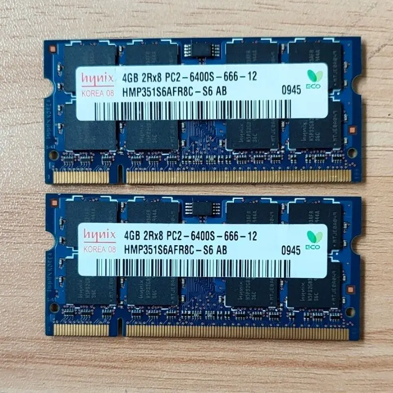 Carneiros Ddr2 4gb de Memória Portátil 800mhz Ddr2 4gb 2rx8 Pc26400s-66612 Sodimm 1.8v