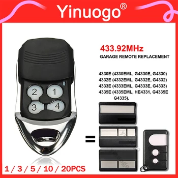 차고 문짝 리모컨 송신기, 4335E, 4330E, 4332E, 4333E, 433.92MHz, 4335EML, 4330EML, 4332EML, 4333EML, 차고 문짝 오프너