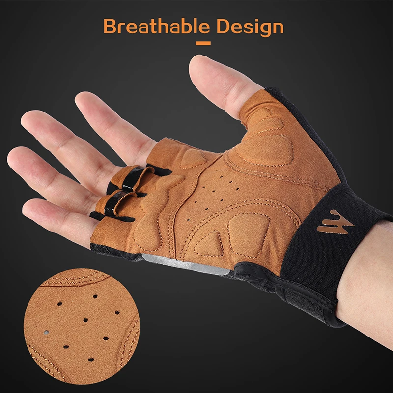 WEST RADFAHREN Sport Radfahren Handschuhe Halb Finger Männer Frauen MTB Fahrrad Handschuhe Laufen Fitness Gym Reiten Motorrad Fahrrad Handschuhe – Detail 5