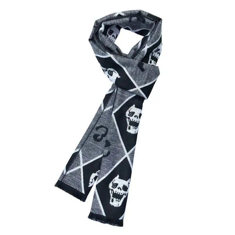 JoJo's Bizarre Adventure Kujo Jotaro Cosplay Scarf Unisex Men's and Women's Adult Warm In Winter Anime Accessories