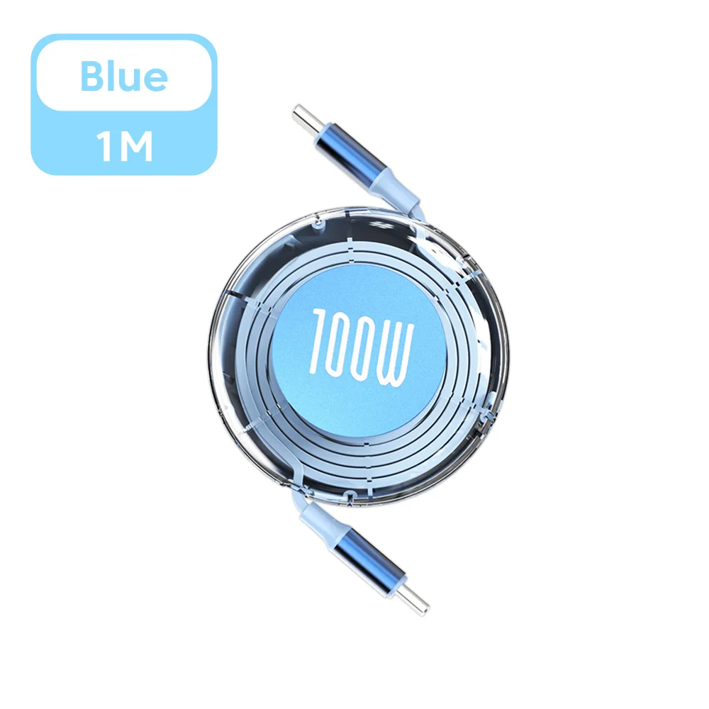 Retractable USB-C Cable - PD100W Fast Charging & Data Cord