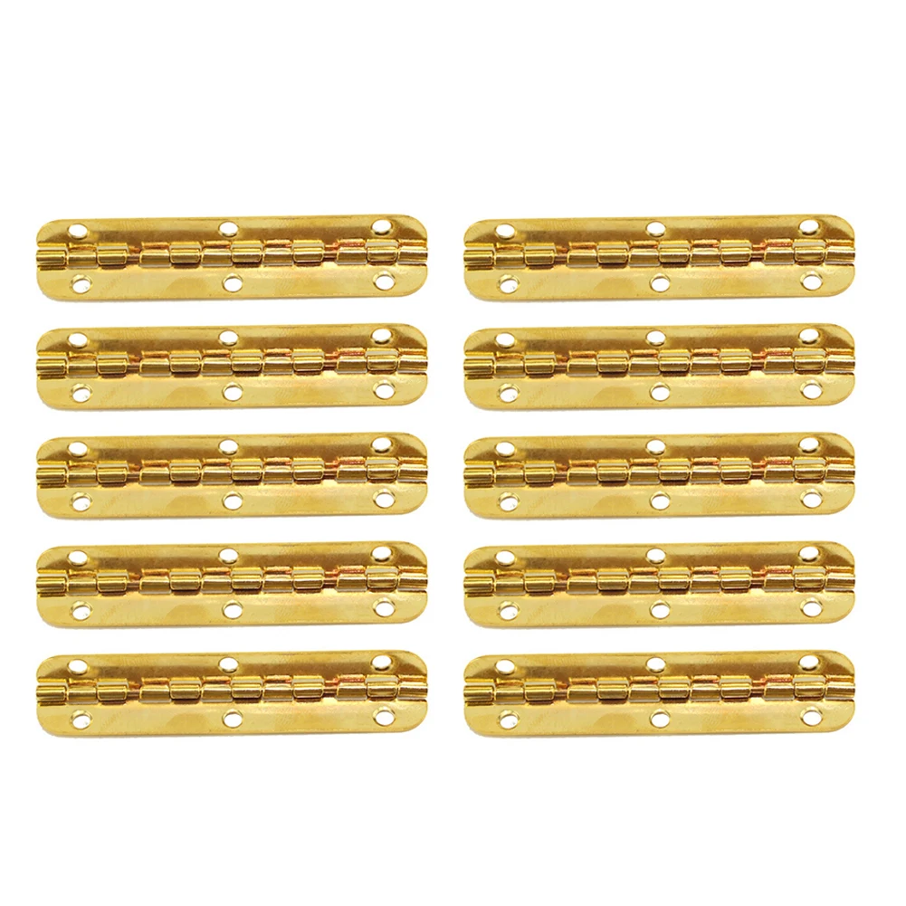 

10Pcs Hinge Wooden Case Folding Accessories For Crafts Jewelry Boxes Decoration Oval Hinge Long Hinge Antique Hinge Hardware