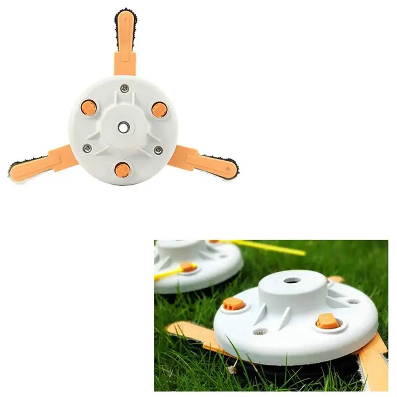 Dual-Use Hay Mower Head Mower Blade Nylon Weeder Work Head Blade Trimmer Heads Grass Brush Cutter Garden Accessories
