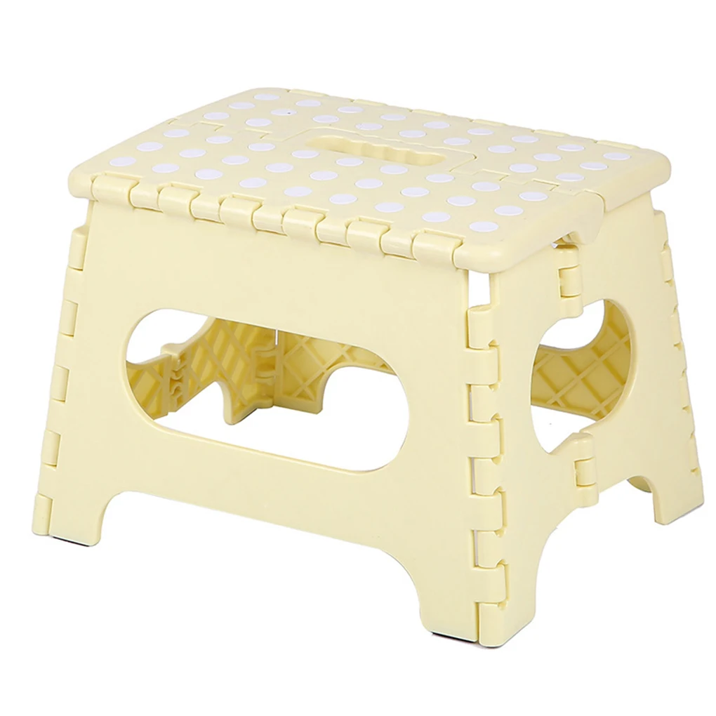 

Plastic Stool Portable Dot Folding Chair Adult High Stool Bathroom Home Children Small Bench