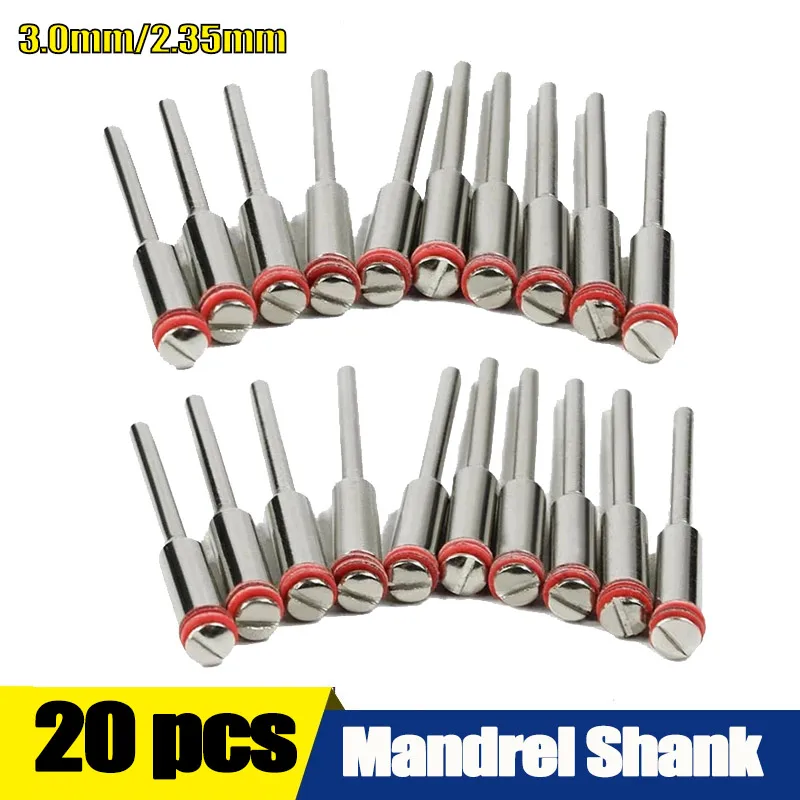 Rotary tool accessories 20pcs/set 2.35/3.0mm Handle/Steel Screw Mandrel Shank Cutter-Off Holder For Dremel Rotary Accessories Tools Disc Mandrel